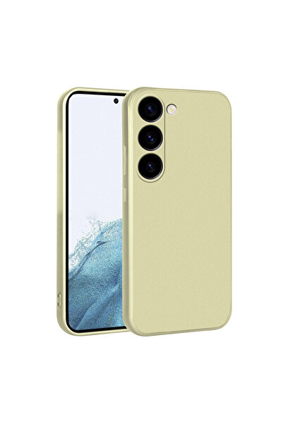 zore حافظة سيليكون متوافقة مع هاتف Galaxy S23 Plus من ATA Premier - ذهبي