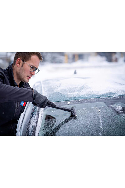 Other Murska 580L Glass Ice Scraper with Long Handle and Brass Blade as a Gift