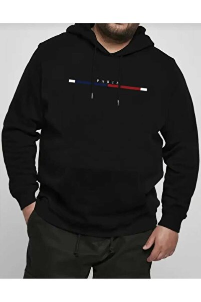 Hunors Sportswear & Company باريس مطبوع سويت شيرت قطني موديل بغطاء رأس للجنسين