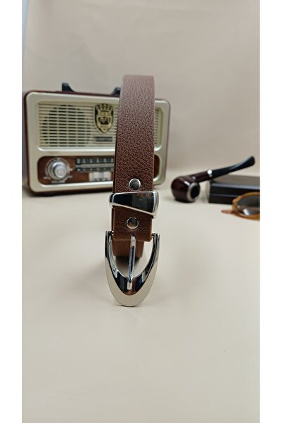 arlıva moda 2.5cm Women's Trouser Belt with Wide Bridge, Dress Belt, Coat Belt