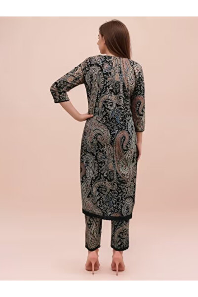 MYSMAR Beige Viscose Cotton Salwar Kameez - ALV1324 | Beige