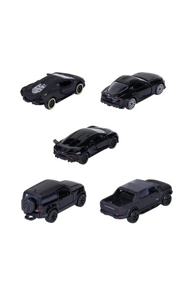 Majorette ΣΕΤ 5 ΑΥΤΟΚΙΝΗΤΑ ΜΑΥΡΗ ΕΚΔΟΣΗ 2.0 ΔΩΡΟΣ