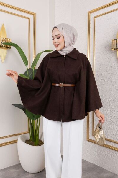 Butik Tuğbam Tesettür Kaşe Poncho