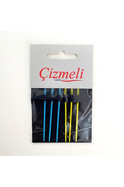 yumakça Çizmeli Plastik Yün ve Etamin İğnesi 6' lı Yün İğnesi