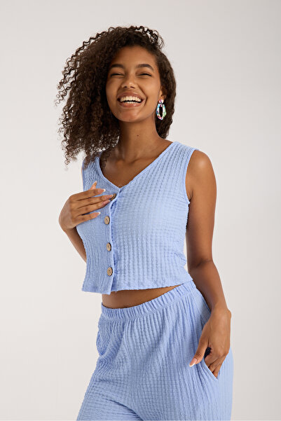 MAİMODA Women's Basic Vest Set Set