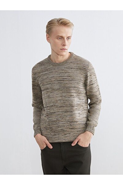 LC Waikiki Lcwaikiki Classic Crew Neck Patterned Men's Knitwear Sweater