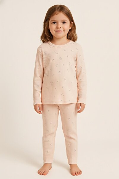 Katia&Bony Σετ πιτζάμες με λουλούδια για κορίτσια ροζ