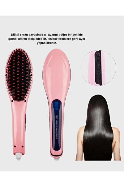 Kanonik Education Ceramic Plate Hair Straightener Fast Heating 5 Levels of Heat Adjustment