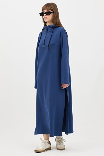 QANU Zippered Sweatshirt Indigo