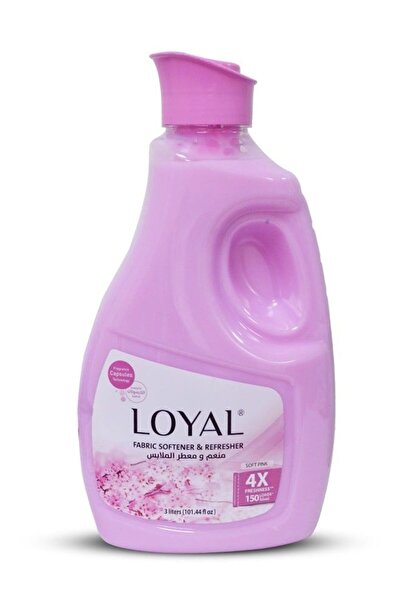 Loyal منعم ومعطر أقمشة مركز برائحة الورد الناعم، 150 غسلة، 3000 مل