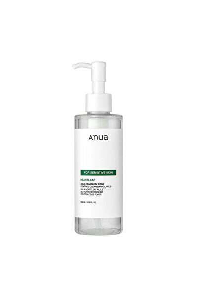 ANUA Heartleaf Pore Control Cleansing Oil Mild - Gentle Oil for Deep Cleansing and Makeup Removal