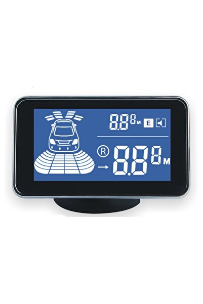 Aftermarket Front and rear parking sensors with timer, 8 sensors and LCD display KC-6000J