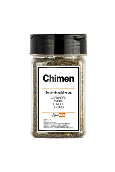 Spicehub Chimen, condiment premium pentru paine, muraturi, curry, tocane si preparate orientale, 75 g