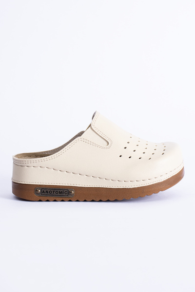 Polomia Comfort Women's Anatomical Closed-Front Adjustable Elastic Comfortable Flexible Pharmacy Nurse Daily Home Slippers