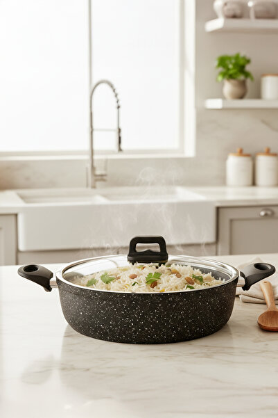 FİTHOME Bio Granit Fireproof Non-Stick Rice Cooker – Healthy, Durable, and Easy-To-Clean Rice Cooker