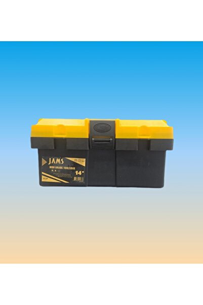 Jams صندوق منظم لتخزين أدوات العمل مقاس 14 بوصة - أصفر وأسود