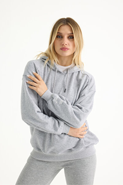 veres Γυναικείο φούτερ Grimelaj Free Spirit με κέντημα με 3 κλωστές χωρίς σαρδόνια K με κουκούλα