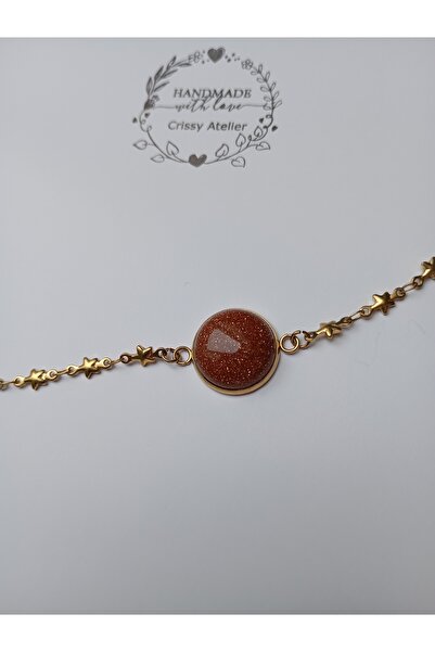 OEM Gold bracelet with Sunstone 20mm