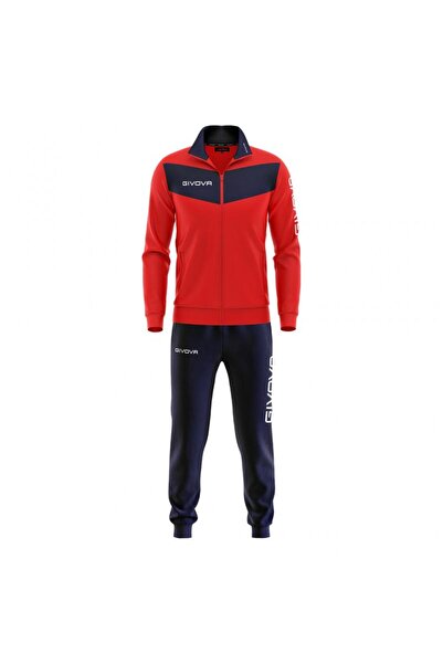 Givova Relax Visa Tracksuit, Red/Navy, XL