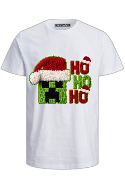 Efendioğlu Design the creeper head ho ho ho Anul Nou Crăciun bumbac cu mânecă...