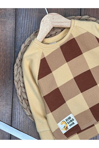 Kids Kingdom Cotton Plaid Patterned Long Sleeve 2-Piece Baby Boy Set