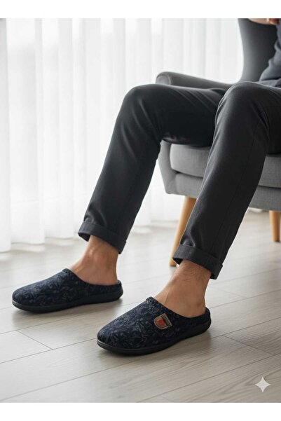 GEZER Merdane Men's Pvc Winter Gondola Winter House Slippers