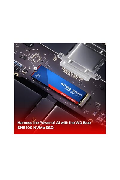 WD Blue SN5100 500GB NVMe SSD PCLe 4.0 Okuma 6600MS - Yazma 5600MS M.2 Ssd