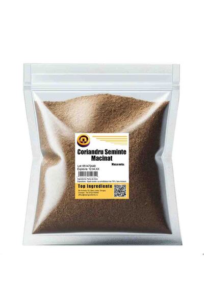 Top Ingrediente Coriandru Boabe Pudra - Seminte Coriandru Macinate - 5kg