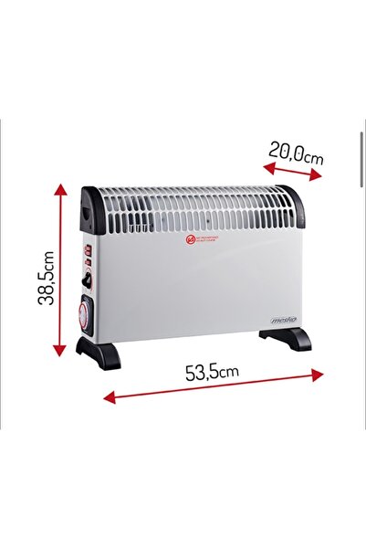 MESKO Mesko Electric Fan Heater, with Thermostat and Timer, 200W, 3 Speeds, Silent, Turbo Fan