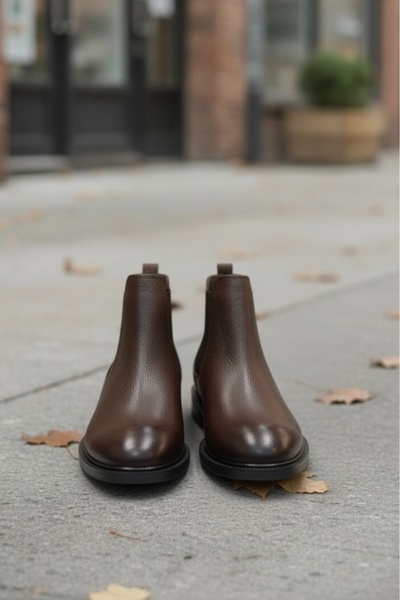 BENGAL Ανδρικές δερμάτινες μπότες Chealse Model 100% Γνήσιο δέρμα με τύπωμα