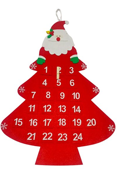 Aydede Oyunevi تقويم الأدفنت – شجرة عيد الميلاد المصنوعة من اللباد لمدة 24 يو...