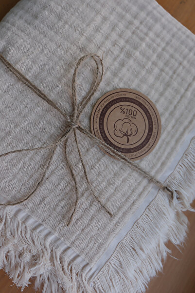 BEBESE بطانية قطنية من الموسلين من السلسلة الخاصة بأربع طبقات