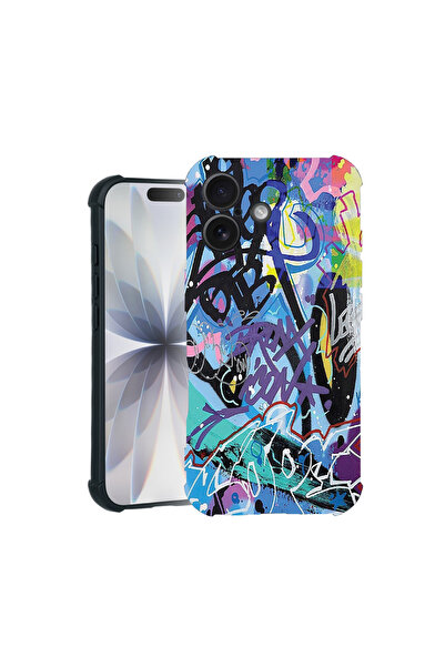 bestcase Carcasă Pro Shock pentru Apple iPhone 16 Pro, cu design Graffiti, 31...