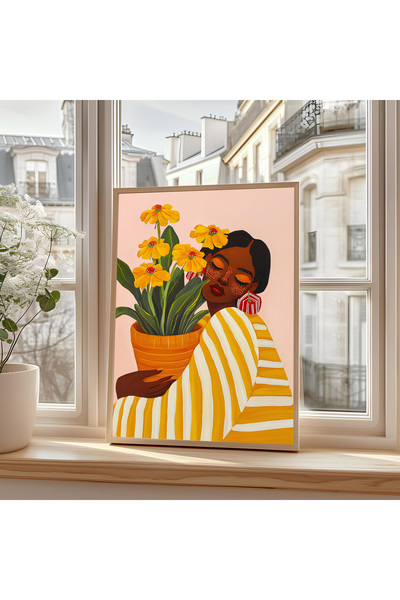 ARTCASTLE Ahşap Çerçeveli tekli Tablo WOMENSS