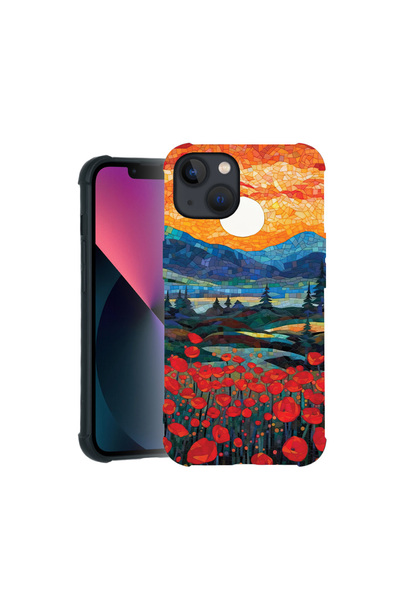 bestcase Carcasă Pro Shock pentru Apple iPhone 12 / 12 Pro, cu design Poppies...