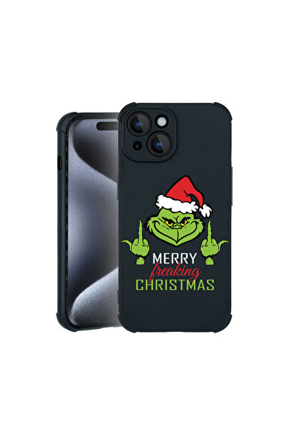 bestcase Carcasă Pro Shock pentru Apple iPhone 15, cu design Grinches - Merry...