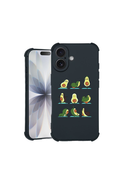 bestcase Carcasă Pro Shock pentru Apple iPhone 15 Pro, cu design Avocado Yoga...