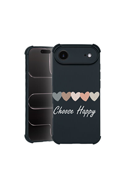 bestcase Carcasă Pro Shock pentru Apple iPhone 17 Air, cu design Choose Happy...
