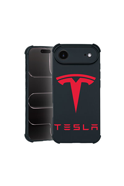 bestcase Carcasă Pro Shock pentru Apple iPhone 17 Air, cu design Tesla Red, 3...