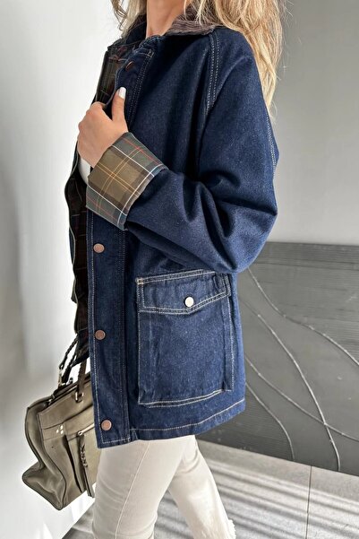 Suziş معطف جينز مبطن بقماش إيكوس مع جيوب 52131005