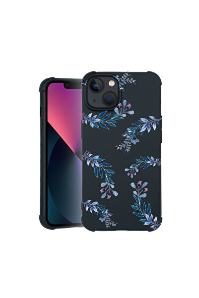 bestcase Carcasă Pro Shock pentru Apple iPhone 14, cu design Flori albastre, ...