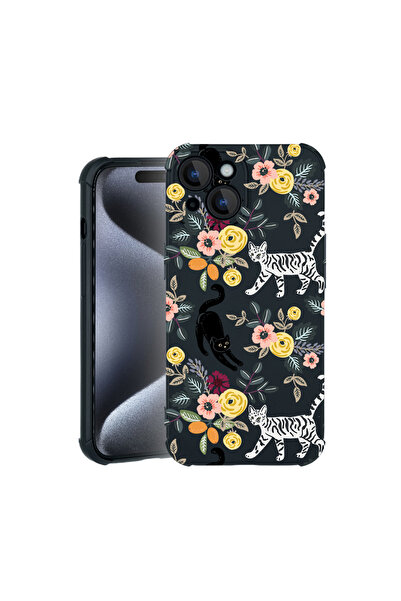 bestcase Carcasă Pro Shock pentru Apple iPhone 15, cu design cu model de pisi...