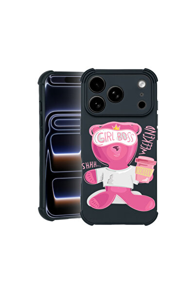 bestcase Θήκη Pro Shock για Apple iPhone 17 Pro, με σχέδιο αρκουδάκι - Gril B...