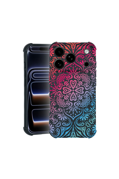 bestcase Θήκη Pro Shock για Apple iPhone 17 Pro, cu Design Mandala Color, 310...