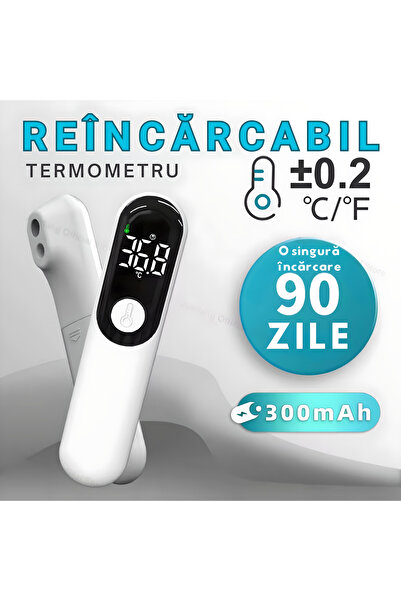 Skyline Orbion Rechargeable USB-C digital thermometer, non-contact infrared, fast forehead/ear measurement