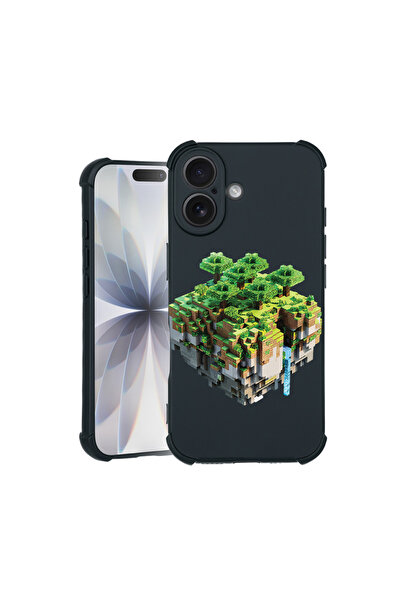 bestcase Carcasă Pro Shock pentru Apple iPhone 16, cu design Minecraft, 31000...