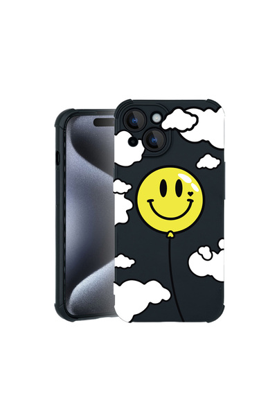 bestcase Θήκη Pro Shock για Apple iPhone 15, με σχέδιο μπαλόνι Smiley, 310003...