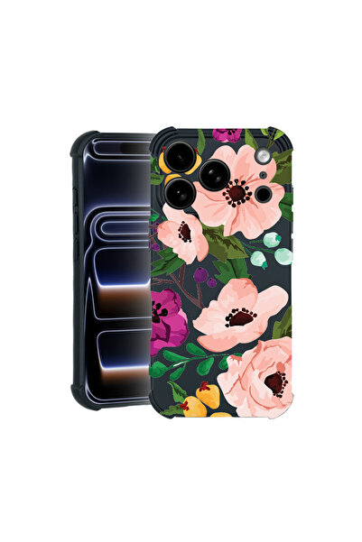 bestcase Carcasă Pro Shock pentru Apple iPhone 17 Pro, cu design floral paste...