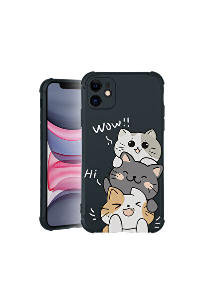 bestcase Carcasă Pro Shock pentru Apple iPhone 11, cu design Cat Wow, 3100024...