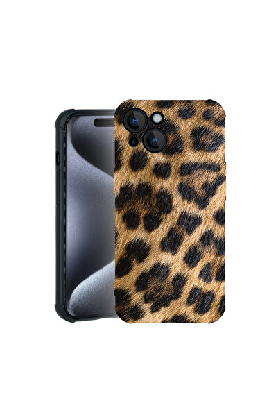 bestcase Carcasă Pro Shock pentru Apple iPhone 15, model leopard, 3100031 ASB...